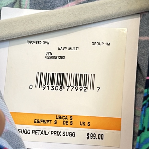 Pappagallo Navy Multi Tunic Polyester Work or Casual Dress sz.S NWT - Picture 4 of 9